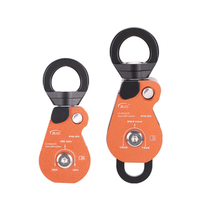 36kn di chuyển Hợp kim nhôm đơn ròng rọc đôi ròng rọc cho mùa thu bắt giữ công việc trên không leo đu pully - Product Image 3