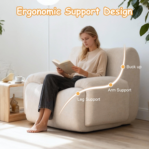 <span class=keywords><strong>Canapé</strong></span> nuage ergonomique et confortable pour une personne, idéal pour salon, salle de jeux et home cinéma - Product Image 4