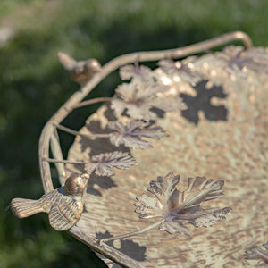 <span class=keywords><strong>Bassin</strong></span> d'eau galvanisé rond <span class=keywords><strong>pour</strong></span> le jardin extérieur de trois oiseaux classiques - Product Image 4