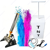 Canon à fumée professionnel 150W TNT pour révélation de sexe, grand lanceur de confettis à fumée pour baby shower, mariage, annonce de sexe, fête