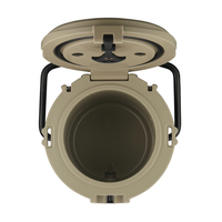 Glacière portable et durable de 3,5 gallons, rotomoulée, avec poignée, robinet et bandoulière pour bière, boissons et eau