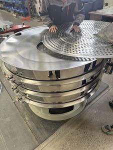 स्टेनलेस स्टील रोटरी कंपन आटा स्क्रीन/दानेदार पाउडर परिपत्र कंपन सिफ्टर सिफ मशीन - Product Image 6