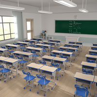 Ensemble table et chaise pour enfants de haute qualité, réglable, durable, pour usage scolaire, certifié CE, pour la maison, le bureau, le salon, la chambre
