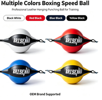 Ballon de vitesse de boxe professionnel en cuir OEM, cible de réaction pour la gym, la maison, le fitness et l'entraînement Sanda