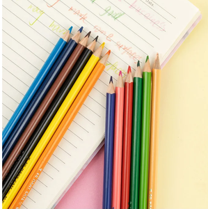 12pcs <span class=keywords><strong>mignon</strong></span> <span class=keywords><strong>dessin</strong></span> enfants crayons de couleur tant de chats Lapices De couleur pour enfants crayons standard - Product Image 4