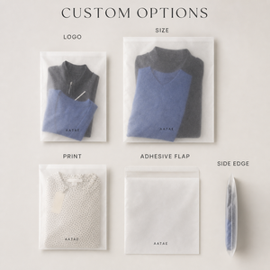 Bolsas de Papel Glassine con Recubrimiento de Cera Personalizadas con MOQ Bajo (100 Unidades) para Zapatos, Calcetines, Ropa y Prendas de Vestir, con Cierre Autoadhesivo - Product Image 3