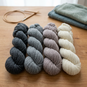 Hilos de peso ligero suave Alpaca Merino Tweed de color tejido a mano para suéter ropa de invierno hilo de tejer Uso de invierno - Product Image 3