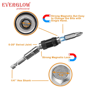 Giá Đỡ Đầu Mũi Xoay 1/4 Inch Giá Đỡ Vít Từ Tính Cho Máy Khoan Vít Mở Rộng Có Thể Uốn Cong Cho Các Góc Hoặc Các Điểm Chặt - Product Image 2