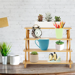 Hot Bán 4 tầng Gỗ Bánh Đứng Hiển Thị Giá Đa Chức Năng Bền Gỗ Đứng Cho Cupcakes Hiển Thị Kệ Tổ Chức - Product Image 6