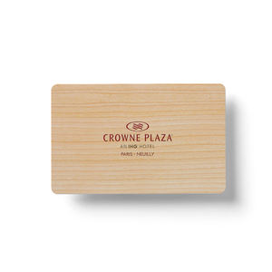 Kaba/Salto/Saflok/Onity/<span class=keywords><strong>Beline</strong></span>/Betech/Ving impresión personalizada ISO14443A 13,56 Mhz F08 RFID de madera del Hotel tarjeta llave - Product Image 3