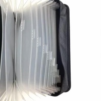 Sac fourre-tout portable pour documents, ignifuge et écologique, avec fermeture éclair, style suspendu, pour affaires, dossier accordéon extensible