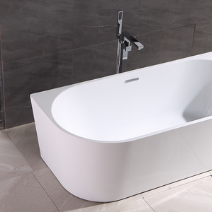 <span class=keywords><strong>Bañera</strong></span> Acrílica Moderna para Ahorrar Espacio, <span class=keywords><strong>de</strong></span> Pared, con Acabado Blanco Brillante, Certificación CUPC y CE - Product Image 5