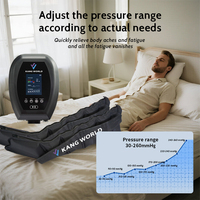 Masseur de jambes à compression d'air intelligent avec écran LCD et contrôle par application, 6 chambres
