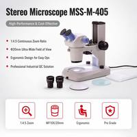 Microscope stéréo à zoom 1:4,5, conception ergonomique pour le contrôle qualité dans l'industrie électronique et informatique MSS-M-405