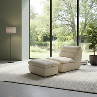 Canapé compressé en boîte, fauteuil paresseux une place, chaise longue moderne rembourrée pour salon, chambre, appartement