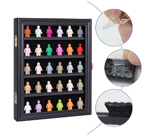 Vitrine pour figurines, boîte de présentation pour objets de collection, présentoir mural pour figurines, vitrine pour petits objets, étagères amovibles - Product Image 6