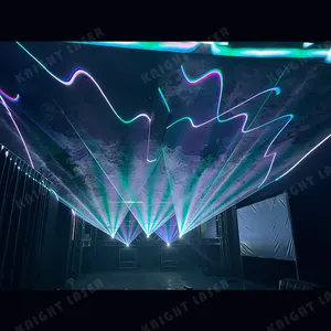 Dj 조명 Dj 2W RGB 애니메이션 조명 실내 무대 레이저 쇼 시스템