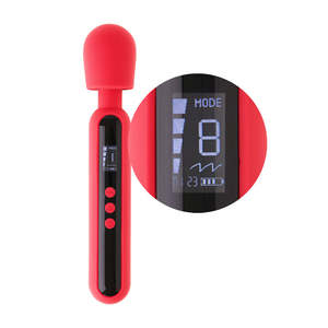 Dapat diisi ulang bisikan getar orgasme wanita getaran G Spot klitoris stimulasi kuat penggetar tongkat pemijat ukuran sedang untuk wanita - Product Image 2