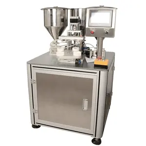 Semi automatic cosmetic cream filling machine liquid foundation 3 color air cushion BB cream filling machine