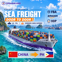 Expédition maritime professionnelle de la Chine vers les Philippines, livraison DDP porte à porte, LCL, FCL, FBA, transport de conteneurs, transitaire