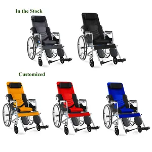 Pieghevole motorizzato Handcycle mobilità sedia a rotelle manuale comodo in acciaio tubo di design letto pieno sedia a rotelle per il prezzo di vendita