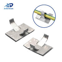 Serre-câble type siège fixe installation plate boucle de fil d'aluminium base adhésive clip de câble réglable