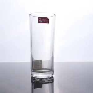 Ribbed Drinking Glasses Fancy Custom 230ml Lead Free Crystal