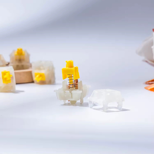 Nuevo Teclado Mecánico para Juegos <span class=keywords><strong>GATERON</strong></span> KS-3 X1 Milky <span class=keywords><strong>Yellow</strong></span> <span class=keywords><strong>Pro</strong></span> Lineal de 5 Pines, Llegada en 2021, China - Product Image 4