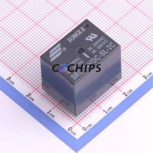 SRE-24VDC-SL-2C Power Relay Through hole Component (THT),17x22.6mm Relay 24V 2 Changeover: 2C (DPDT-Changeover)::: 8 250V-AC - Product Image 1