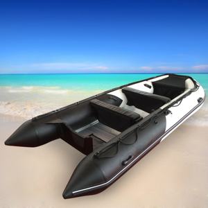 गेटे 12.4ft GTS380 जाने नाव मध्यम आकार सफेद और काले Inflatable समुद्र खेल नाव जहाज़ के बाहर इंजन के साथ 380cm - Product Image 3