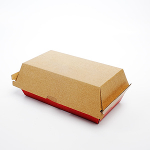 Bán buôn tùy chỉnh in logo thân thiện với môi phân hủy sinh học dùng một lần thức ăn nhanh dài Burger bao bì hộp - Product Image 1