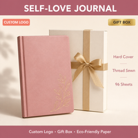 Cuaderno A5 con Logotipo Personalizado, Tapa Dura de Cuero PU, Páginas en Blanco con Forro, Encuadernación Cosida, Venta al por Mayor, Regalo Empresarial de Oficina, OEM ODM