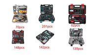 Hot-Selling 13pc Small Household Basic DIY Hand Tools Set Home Tool Kit in a Portable Tool Case for Online Retail