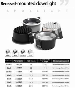 Tốt nhất sản phẩm mới của <span class=keywords><strong>2025</strong></span> 50 Wát 200 mét IP54 <span class=keywords><strong>Led</strong></span> <span class=keywords><strong>Downlight</strong></span> <span class=keywords><strong>LED</strong></span> Đèn Trần Đèn Spotlight lịch thi đấu trong nhà Ajustable 50 Wát - Product Image 6