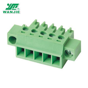Wanjie Rising Clamp Messing-Klemmenblock für Automobil-PCBs, 300V 16A (Rastermaß 7,5mm/5,08mm), 90 Grad, 22-12AWG WJ128R-7.5/7.62 - Product Image 3