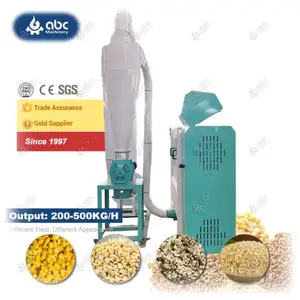 Durabilité exceptionnelle Riz Blé Maïs Petite Machine à éplucher les fèves pour décortiquer le millet de maïs noir Gram sec et humide