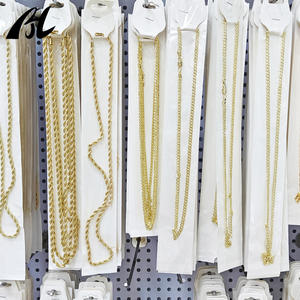 Venta al por Mayor de Cadenas de Aleación de Latón Bañadas en Oro de 14K Collares de Moda con Grandes Descuentos - Product Image 4