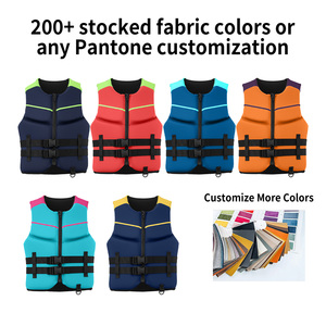 ז 'קט החיים קל' קט pfd למבוגרים epe & pvc קצף חיים אפוד מתכוונן ספורט מים ספורט ימי - Product Image 4