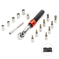 17 pièces 42CrMo tête à cliquet en acier 72T 25N.m CRV douilles 20V clé dynamométrique trousse à outils ensemble voiture véhicule vélo réparation OEM personnalisable
