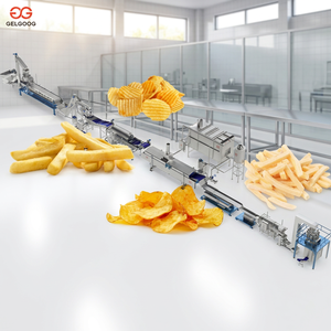 Línea de Producción de Papas Fritas Frescas Totalmente Automática 500kg/h 380V Completa para Fabricación de Papas Fritas en Tiras, Deshidratación y Fritura - Product Image 1