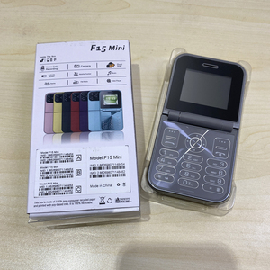 GSM 플립 휴대 전화 새로운 F15 미니 2SIM 키패드 2.0 인치 접이식 휴대 전화 2G FM 작은 플립 전화