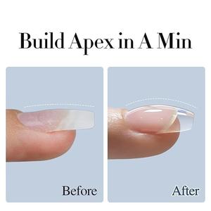 Gel de renforcement des ongles en caoutchouc 15ml Transparent – Constructeur en bouteille pour épaississement et extension des ongles – Gel-colle dur pour structure - Product Image 3