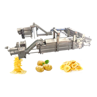 Professionele KAYA Automatische 380V RVS Bloemlijn voor de productie van appel-, cassave-, plantain- en bananenchips.