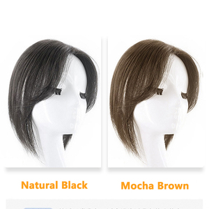 FYD Lightweight Double Needle <strong>Wig</strong> Piece Women's Top <strong>Hair</strong> Covering White Baby <strong>Hair</strong> Natural Seamless Remy European <strong>Hair</strong> Fringes - Product Image 5