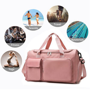 กระเป๋าดัฟเฟิลไนลอนผ้านิ่มทนทานสำหรับผู้หญิง,กระเป๋าผ้าไนล่อนสำหรับเล่นโยคะเดินทางข้ามคืนเดินทางพักผ่อนวันหยุดสุดสัปดาห์ - Product Image 4