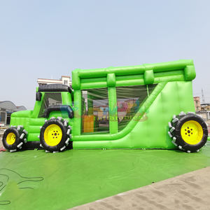 Pista de obstáculos inflable para tractor y castillo inflable, combo de parque de obstáculos inflable, casas de brinco inflables - Product Image 2