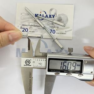 MALAXY-<span class=keywords><strong>remache</strong></span> ciego de acero inoxidable con cabeza plana y mandril acanalado, 3/16 3/4 X, Inox <span class=keywords><strong>Din</strong></span> <span class=keywords><strong>7337</strong></span>, A2, 3Mm x 6Mm - Product Image 4