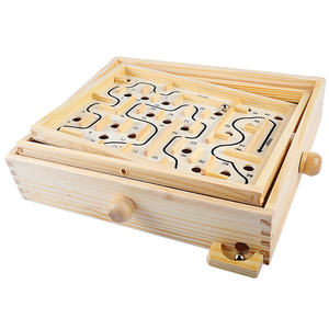 Juego de Laberinto Montessori, Laberintos de Madera de Pino para Niños, Juegos Familiares, Laberinto de Madera para Niños, Juego Educativo de Equilibrio con Bola de Acero - Product Image 2