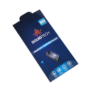 Protecteur d'écran de téléphone portable Boîte d'emballage rigide Gaufrage Éponge Doublure Brillant Laminage Forme d'enveloppe Consommateur haut de gamme - Product Image 2
