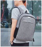 Sac à dos pour homme antivol avec port de charge USB, sac à dos pour ordinateur portable, sac à dos pour ordinateur portable d'affaires